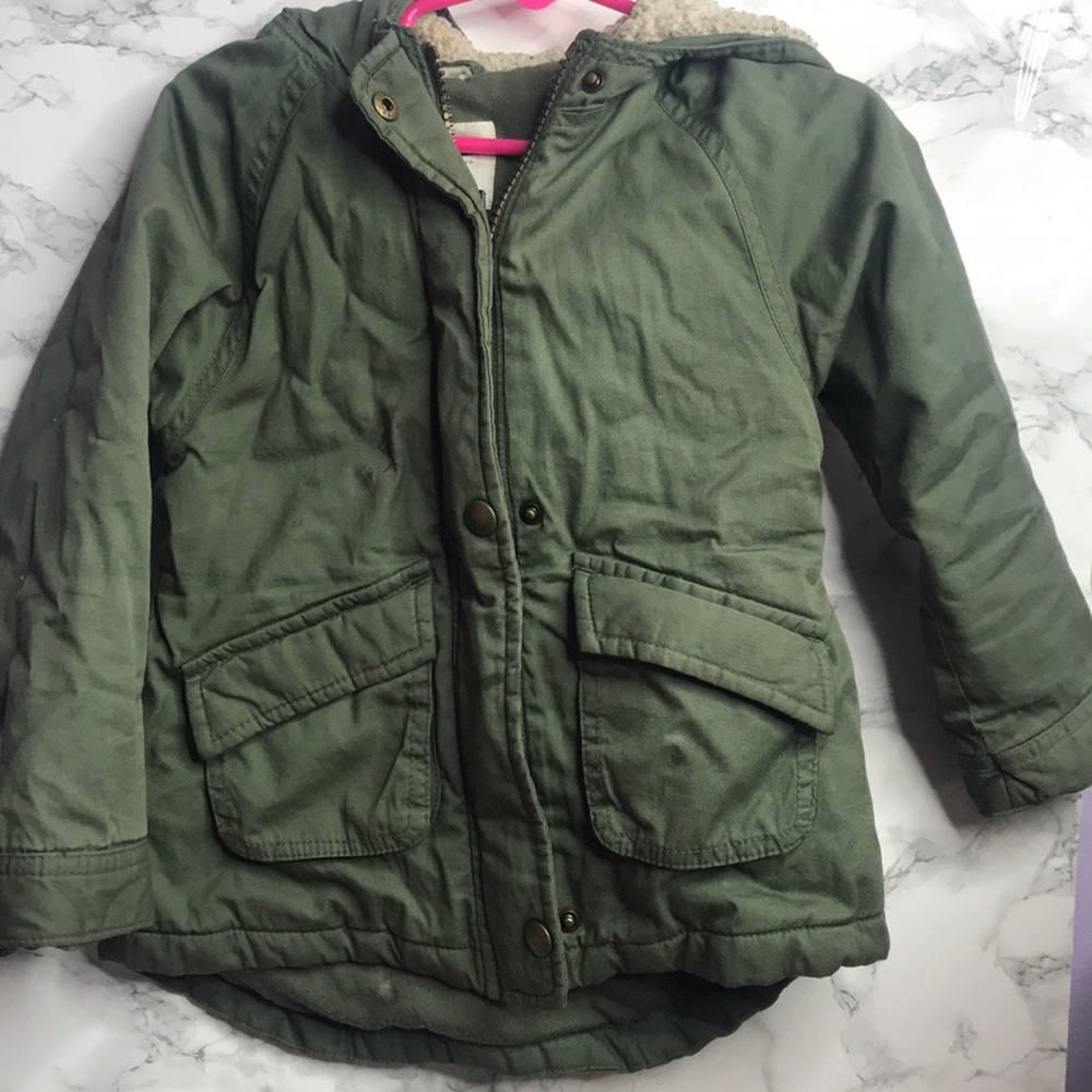 Green Peplum Coat